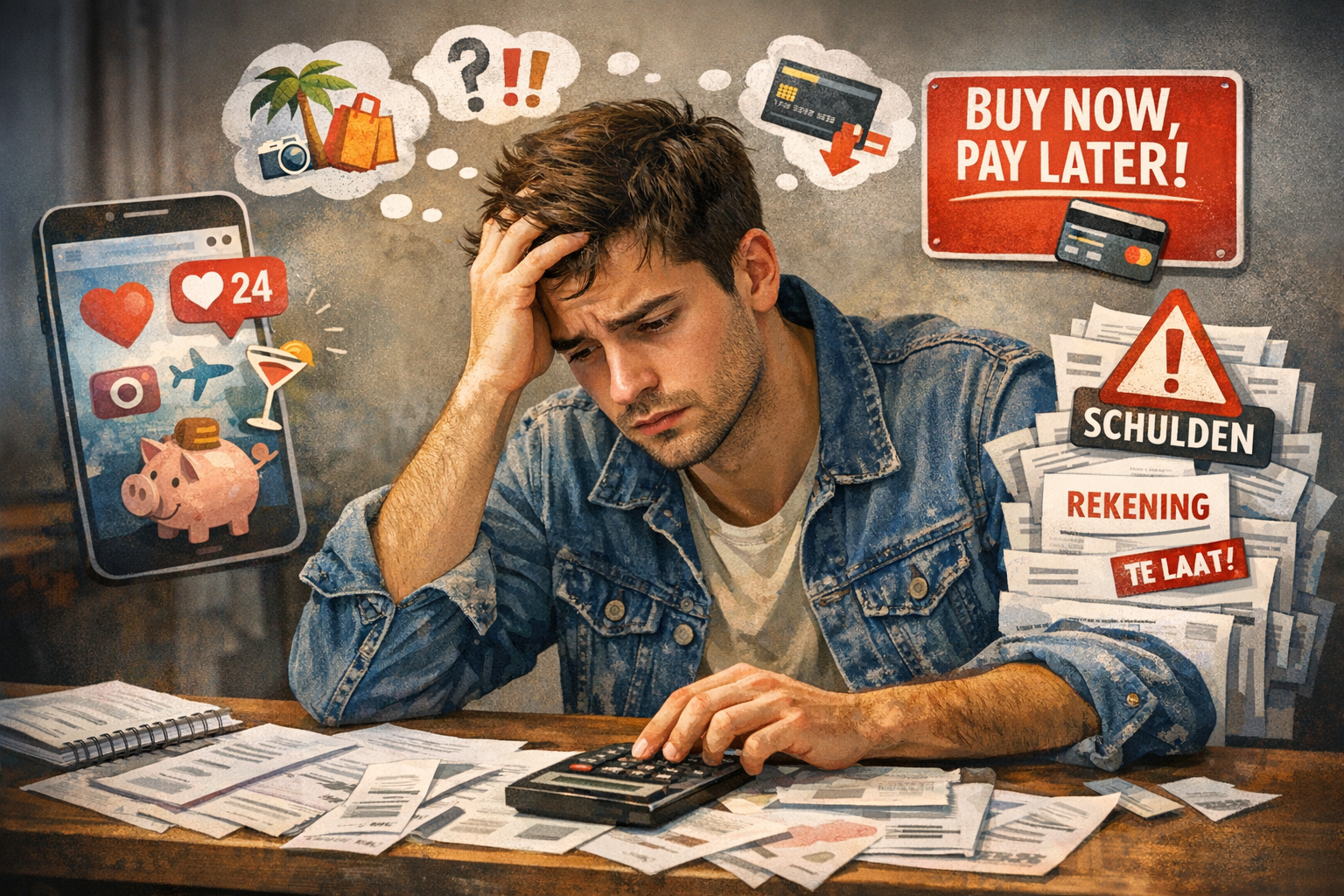 Twintigers en financiele stress, gebrek aan financiele educatie